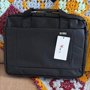NWT Voova Laptop Bag Case 15.6 16 Inch Black Waterproof Messenger Shoulder Bag